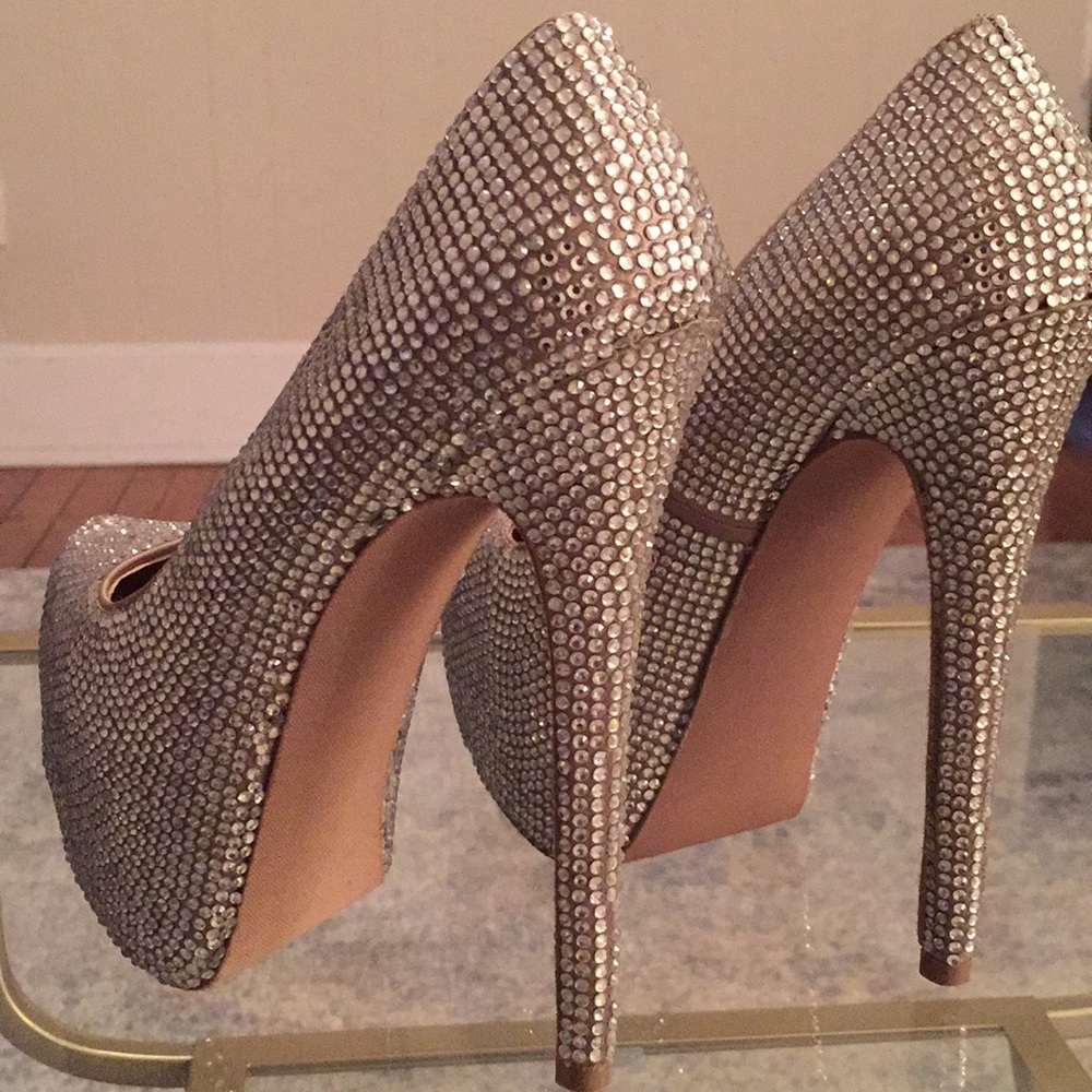 Steve Madden Rhinestone Heels - Picture 2 of 3